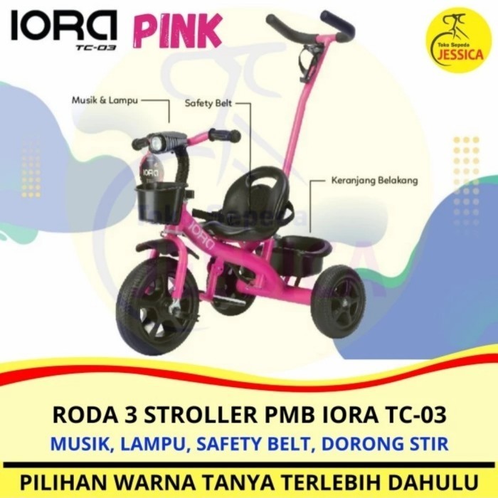 Sepeda Anak Roda 3 (Tiga) Tricycle Exotic Jok Baby Stroller Besar