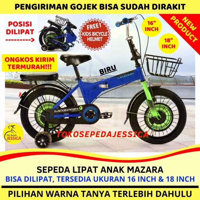 Sepeda Lipat Anak 16 18 Inch Mazara Mz-2266 Mg By Pacific Bike Murah