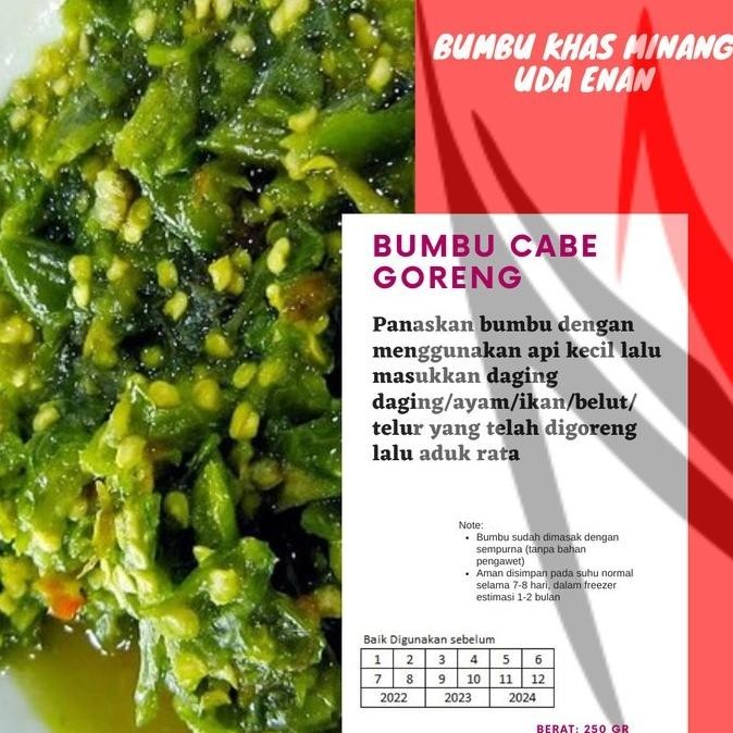 

juw BUMBU BALADO GORENG 250gr KHAS MINANG