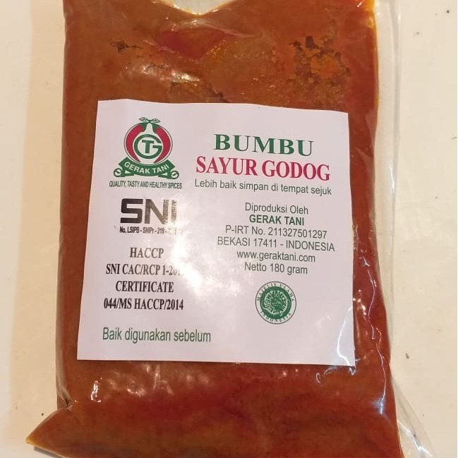 

gon Bumbu Gerak Tani Sayur Godog 180gr