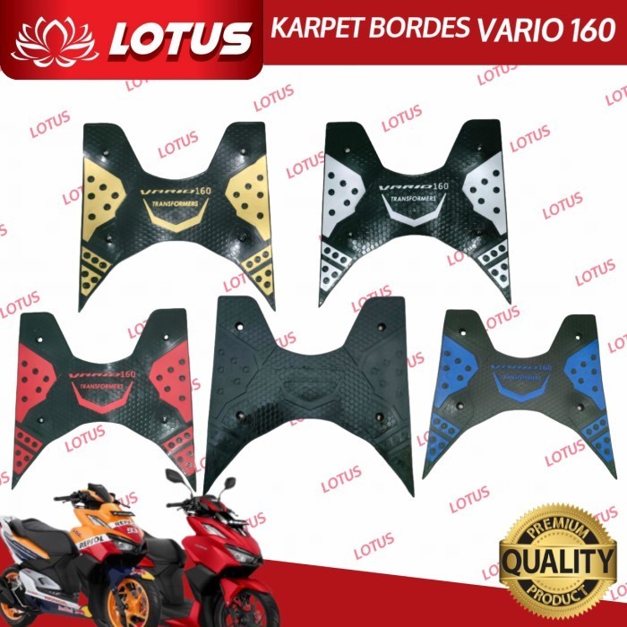 Karpet Bordes Karpet Injak Karpet Motor Alas Kaki Motor Vario 160