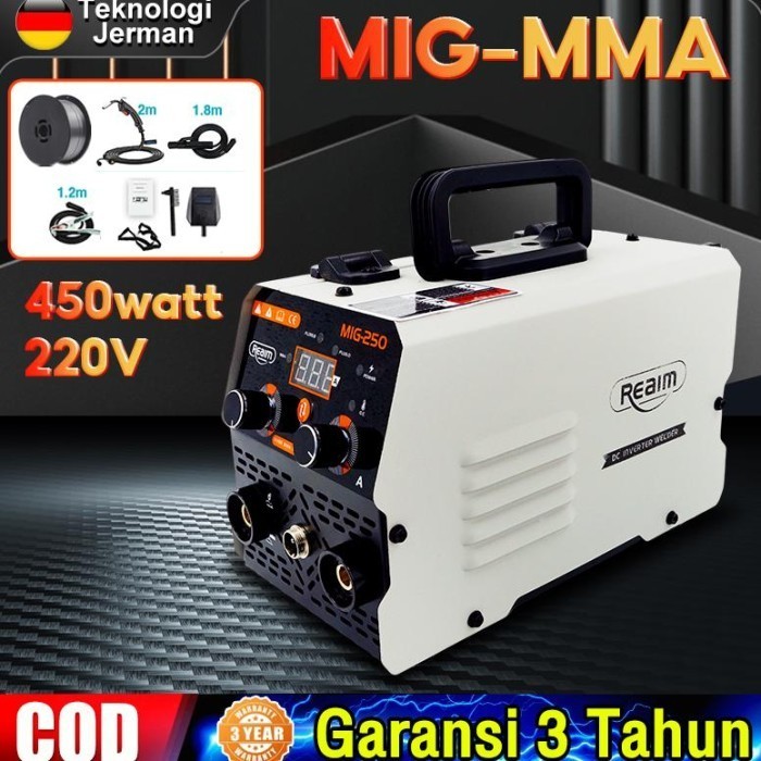 REAIM MESIN LAS MIG 450 WATT LAS LISTRIK WELDING MACHINE MESIN TRAVO