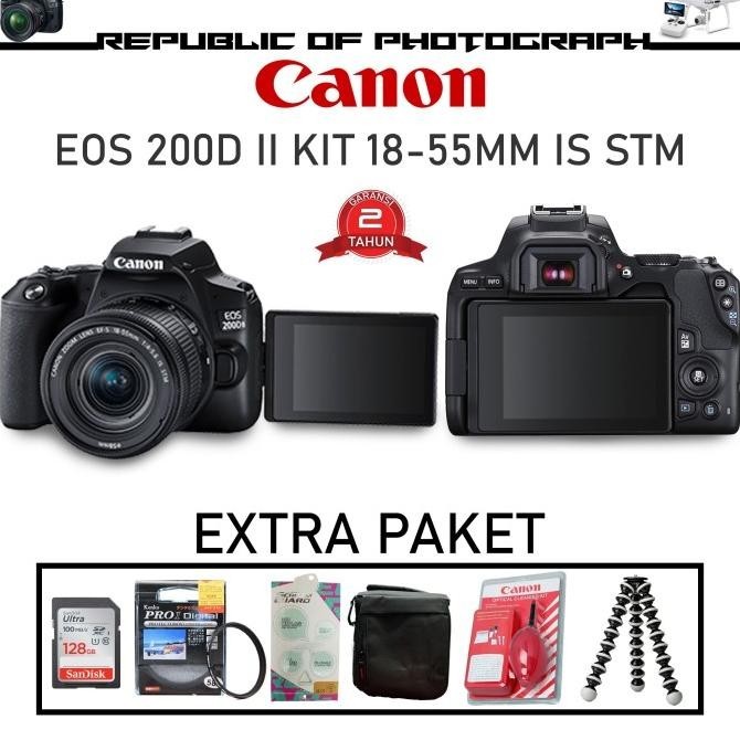 CANON EOS 200D MARK II KIT 18-55MM IS STM / CANON 200D MARK II RESMI