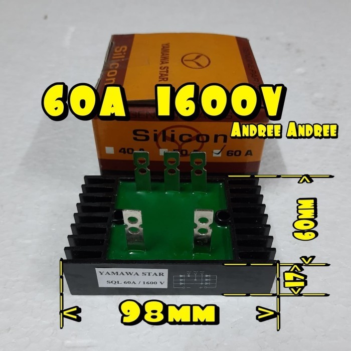 hanya disini] Rectifier - Silicone - Silikon 60 A - 1600 V - 3 phase