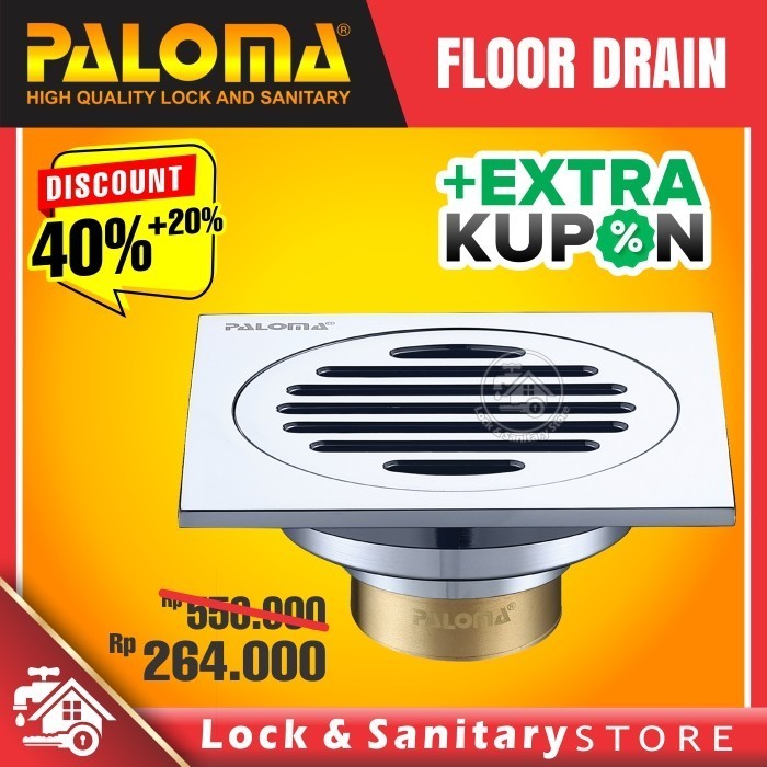 Yusan Floor Drain Paloma Fdp 3101 Saringan Got Anti Bau Anti Kecoa