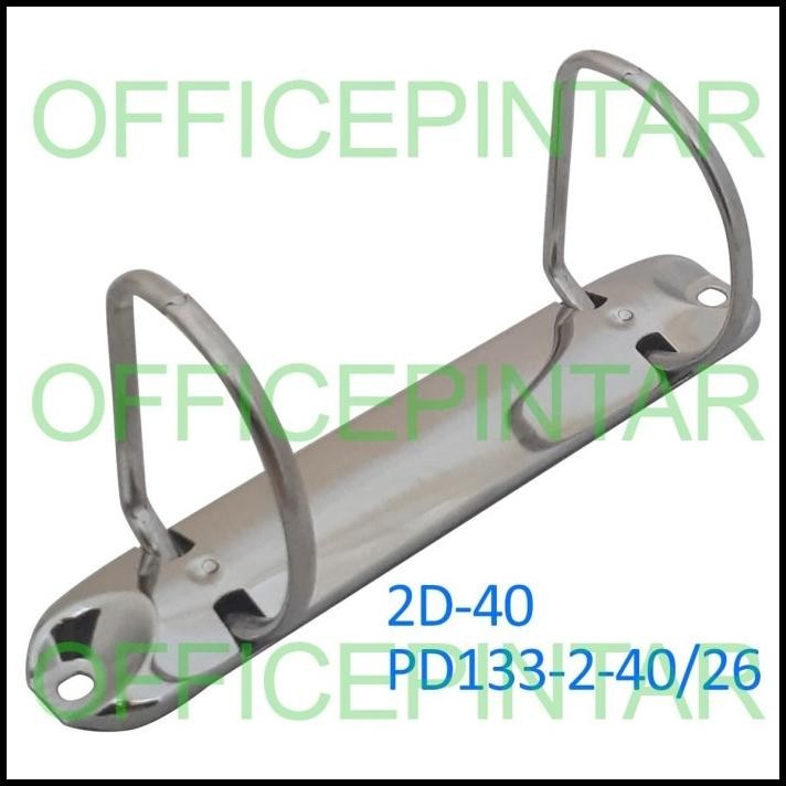 

TERMURAH RING MEKANIK BINDER 2 LUBANG D DIAMETER 4CM 2D-40 PD133-2-40/26 !