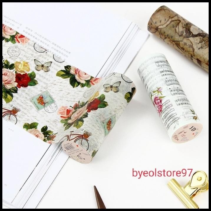 

HOT DEAL 10CM*5M LETTER WASHI TAPE VINTAGE NEWSPAPER STYLE TAPE BULLET JOURNAL !