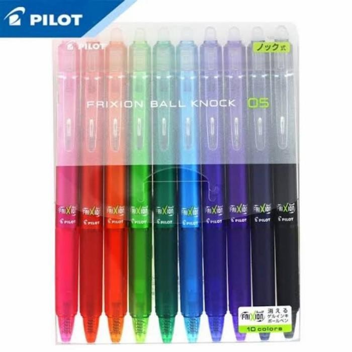 

Pulpen Frixion Ball Knock 1 Set Isi 10Pcs / Frixion Clicker LFBK-230 Import