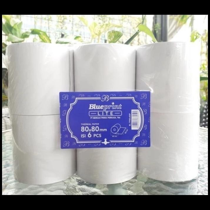 

TERMURAH PAPER THERMAL BLUEPRINT 80X80 LITE ISI 6PCS !!!