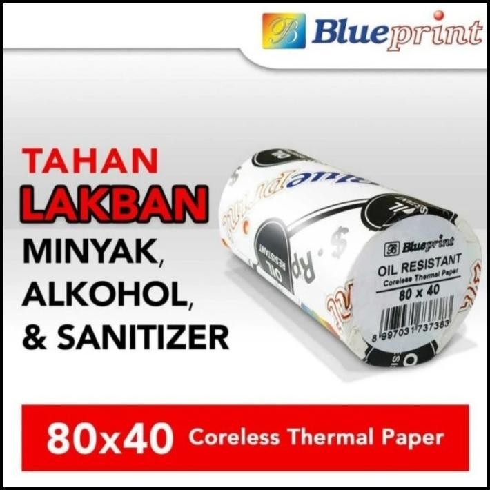 

BEST DEAL THERMAL OIL RESISTANT BLUEPRINT KERTAS STRUK TAHAN LAKBAN 80X40 MM