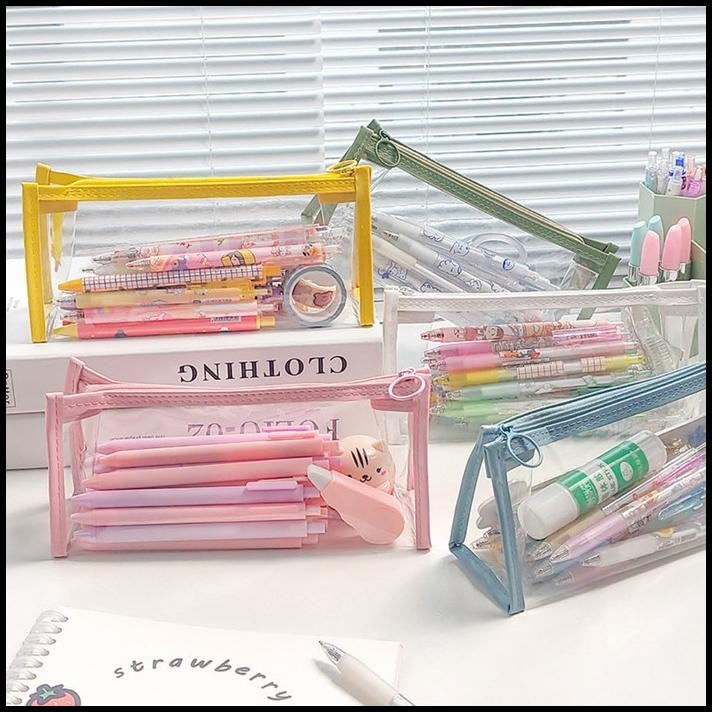 

DISKON TOPER KOTAK TEPAK PENSIL POUCH TEMPAT MAKE UP SERBAGUNA LIST WARNA