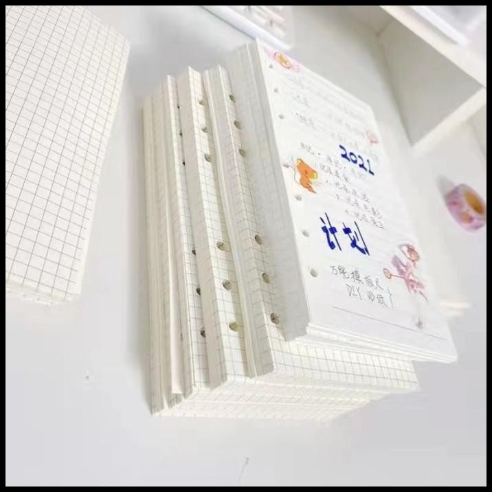 

GRATIS ONGKIR TOPER REFILL BINDER UKURAN A6 ISI 100 LEMBAR MODEL GRID DAN GARIS !!