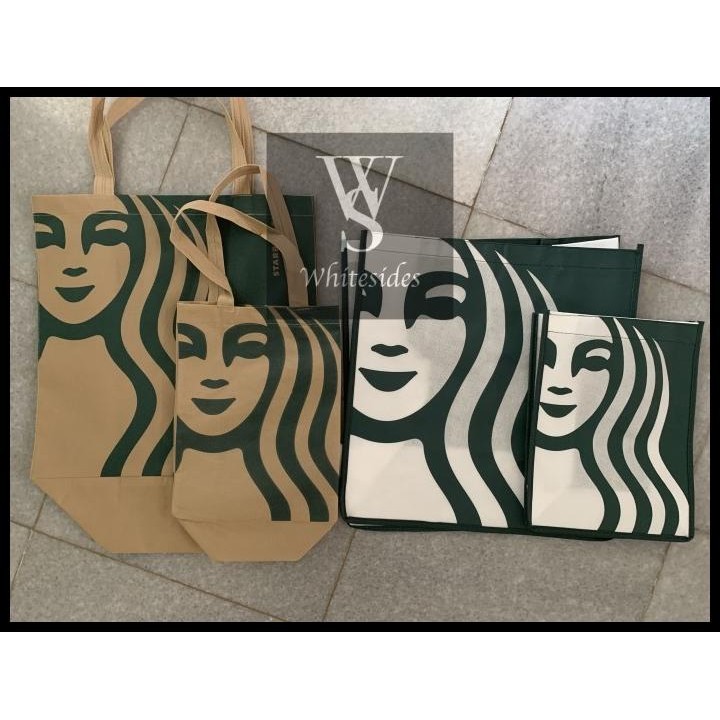 

TERMURAH EXCELSO STARBUCKS SPUNBOND SPUNBOUND REUSABLE TOTE BAG ORIGINAL GOODIE !!!!!!