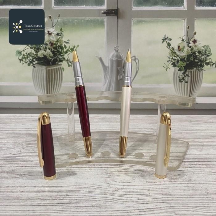 

FREE CUSTOM NAMA Pulpen Custom Nama | Pulpen Roller | Tinta gel Hitam Import