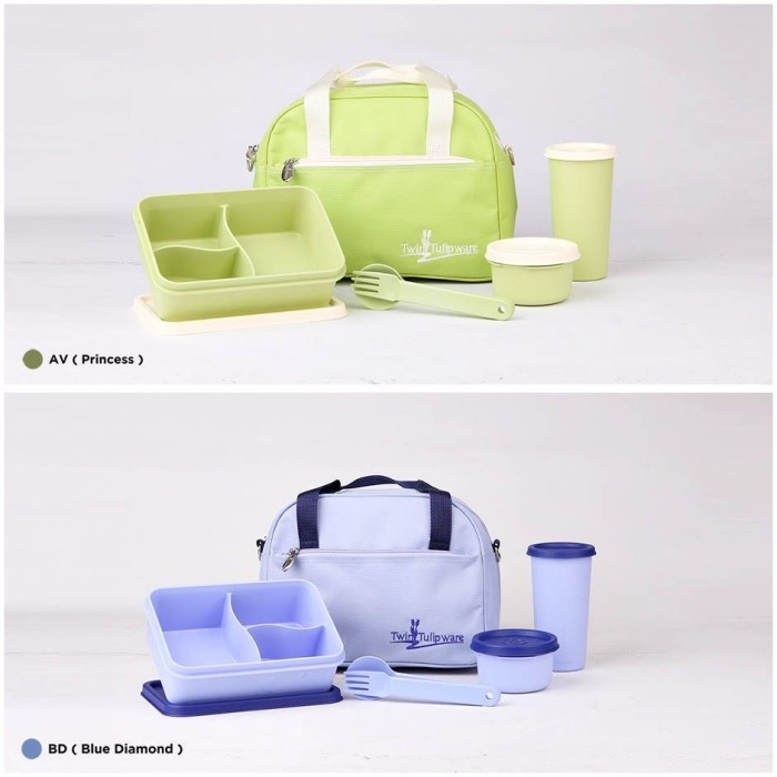 Tas Makan Tupperware - Botol Minum - Kotak Makan - Comfy Meal Seat