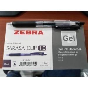 

pulpen / pen gel zebra sarasa clip 0.5 / 0,7 / 1.0 ( 1pak isi 12pcs) Import