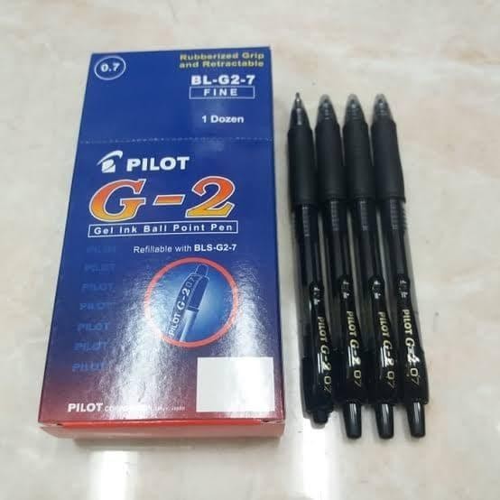 

Pulpen Pilot G2 Biru/Hitam (per Lusin) Import