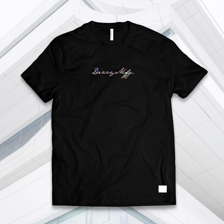 Terlaris Dizzy T-Shirt Kaos Notera Hologram Black