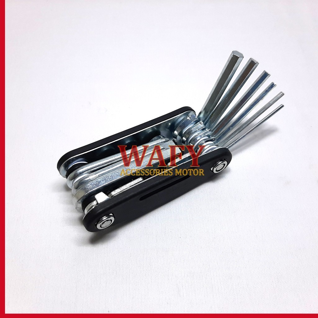 Terlaris Kunci L Lipat - Kunci Shock Lipat - Obeng Lipat - Kunci Set Sepeda