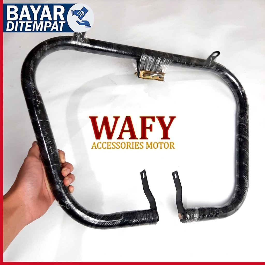 Engine Guard Motor Verza150 Ukuran Besar ,New Megapro Karbu,New Megapro Fi Nmp /Sayap Kupu Kupu Keci