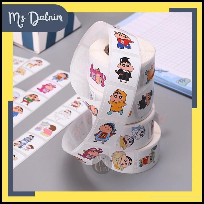 

BEST DEAL STIKER ROLL 500PC LABEL THANK YOU SHINCHAN PRINCESS REWARD ANAK LUCU