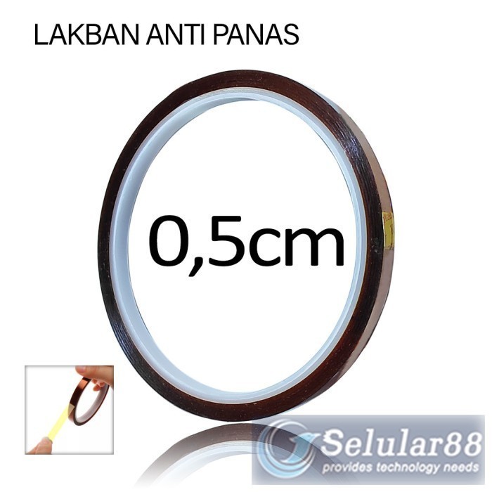 

Lakban Tape Anti Tahan Panas 0.5cm Selotip Plakban Isolasi