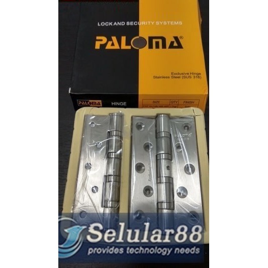 Paloma BHP103 Butt Hinge 5"x3"x4mm 4BB NRP Engsel Pintu Stainless ORI