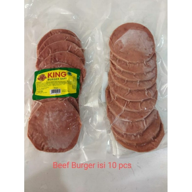 

Beef Burger King Food isi 10 pcs