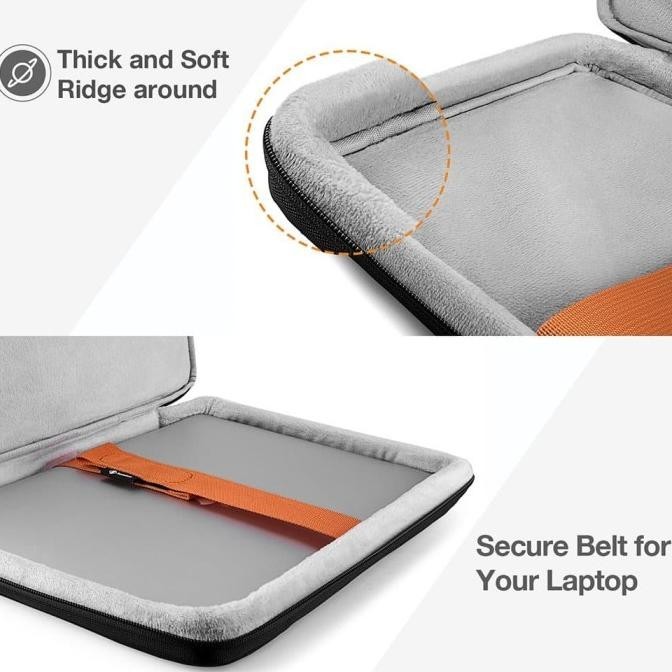 Tas Laptop Macbook Tomtoc Protective Case 13 inch Fully Open - Hitam