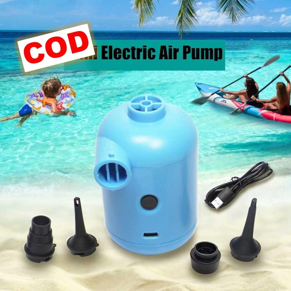 Pompa Angin Elektrik USB untuk Kasur Udara Pelampung Renang