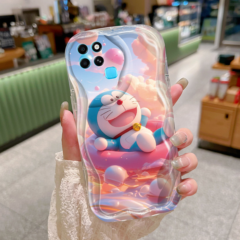 Casing Hp Untuk Infinix Smart 7 Smart 6 Smart 6 Plus Smart 5 Case Casing HP lembut tertawa Doraemon 