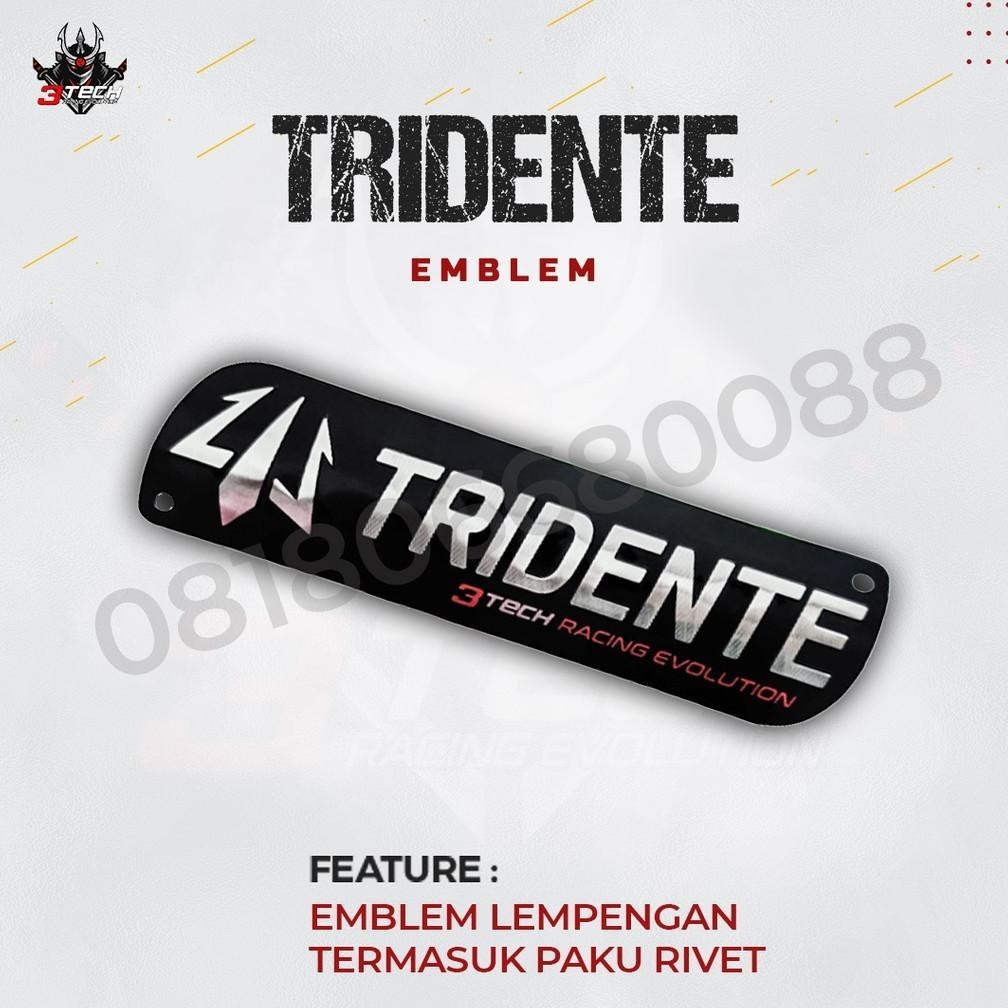 Emblem Knalpot 3tech Ronin - Tridente - Spartan - Evox Original