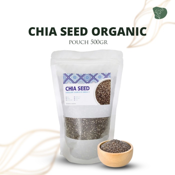 

Chia Seed Organic Bla Non Gmo Grade A Chiaseed Biji Selasi 500Gr