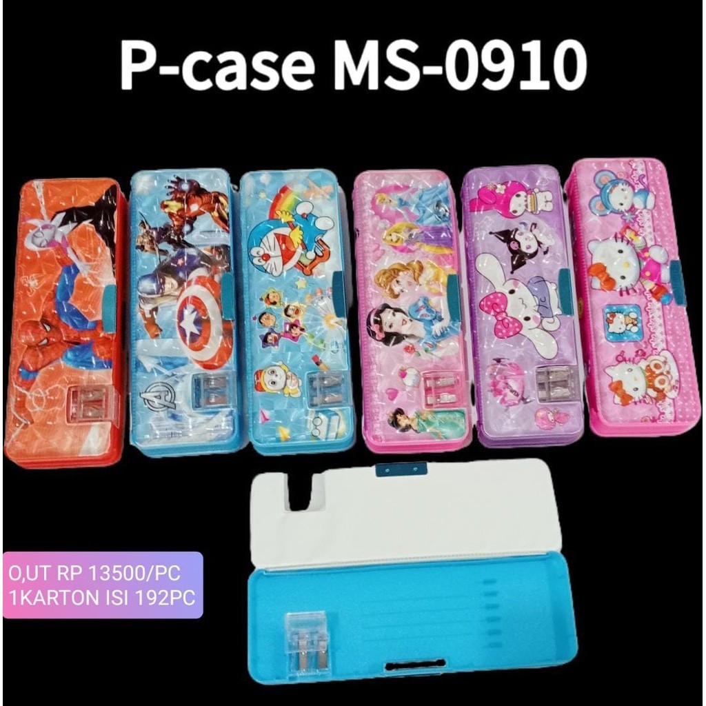 

Kotak Pensil + Rautan Magnet MS-0910 / Tempat Pensil / Pencil Case + Rautan Magnet MS-0910