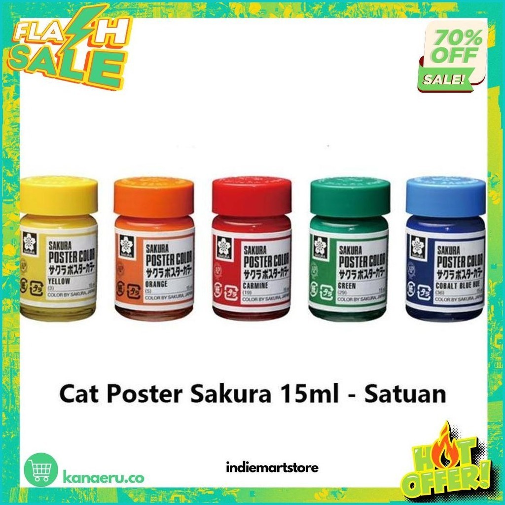 

Sakura Poster Color 15Ml Satuan / Cat Poster Sakura 15Ml (1/2) [Promo][Cod][Gratisongkir]