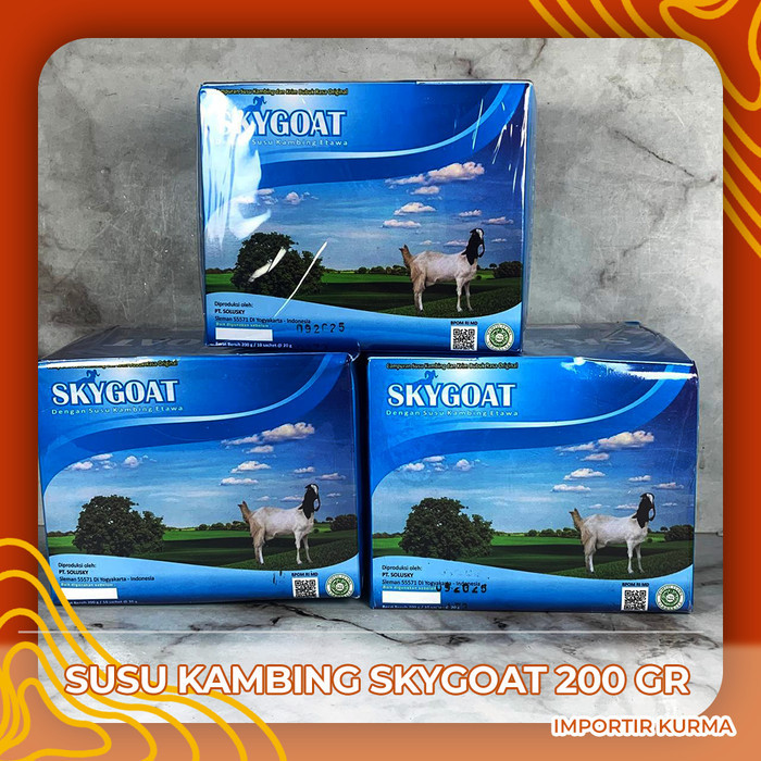 

.........] SUSU KAMBING ETAWA SKYGOAT BOX 200gr (10 Sachet)