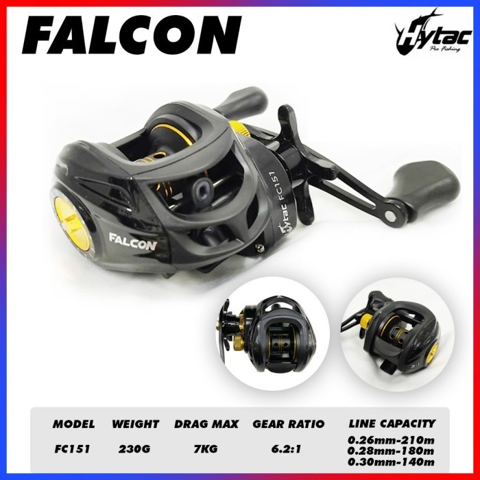 REEL PANCING HYTAC FALCON FC151 BAITCASTING