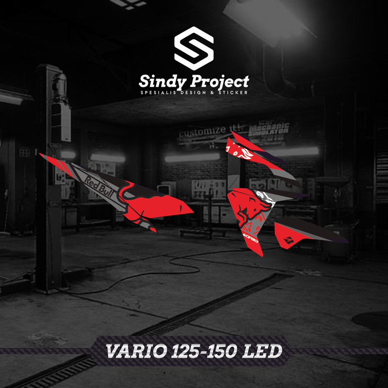 Striping Sticker Stiker Motor VARIO 125-150 LED OLD LAMA kode 001