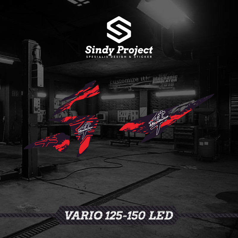 Striping Sticker Stiker Motor VARIO 125-150 LED OLD LAMA kode 015