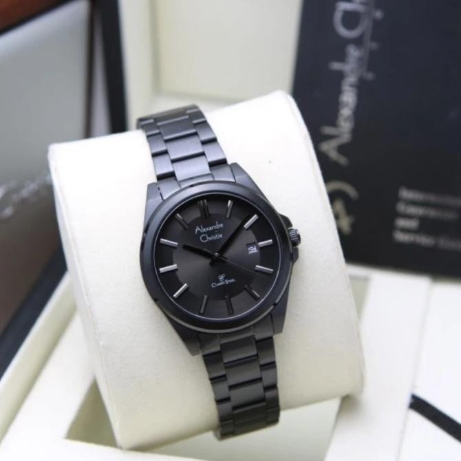 Jam Tangan Wanita Original Alexandre Christie AC8663 Black