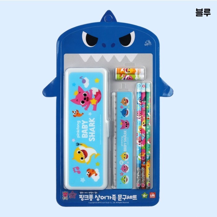 

Pinkfong Baby Shark Stationary Set (Pencil case, ruler, pencil