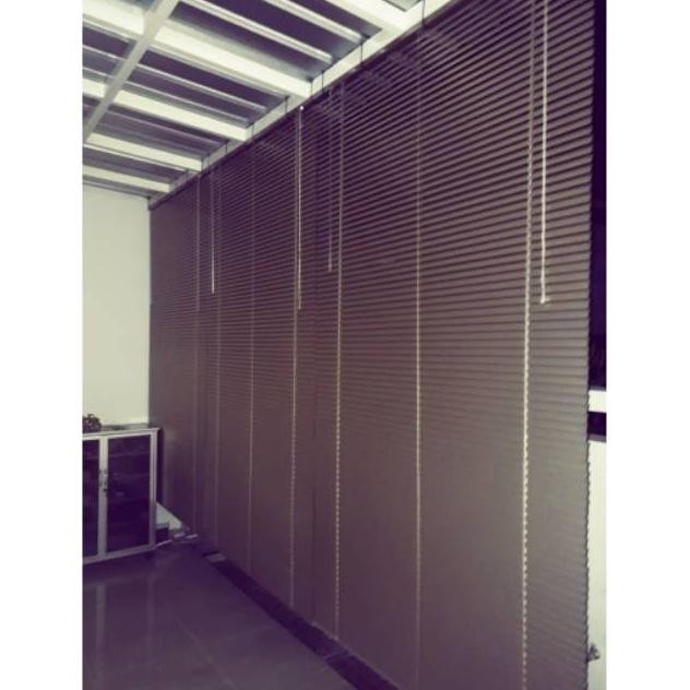 [PROMO] Tirai goden krey gulung alumunium blind outdoor indoor