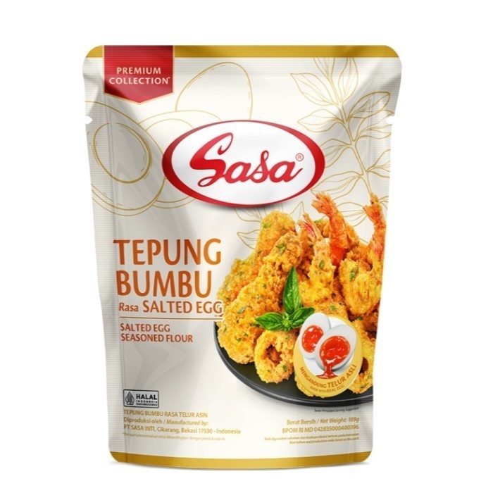 

SASA Tepung Bumbu Premium Salted Egg 189 g