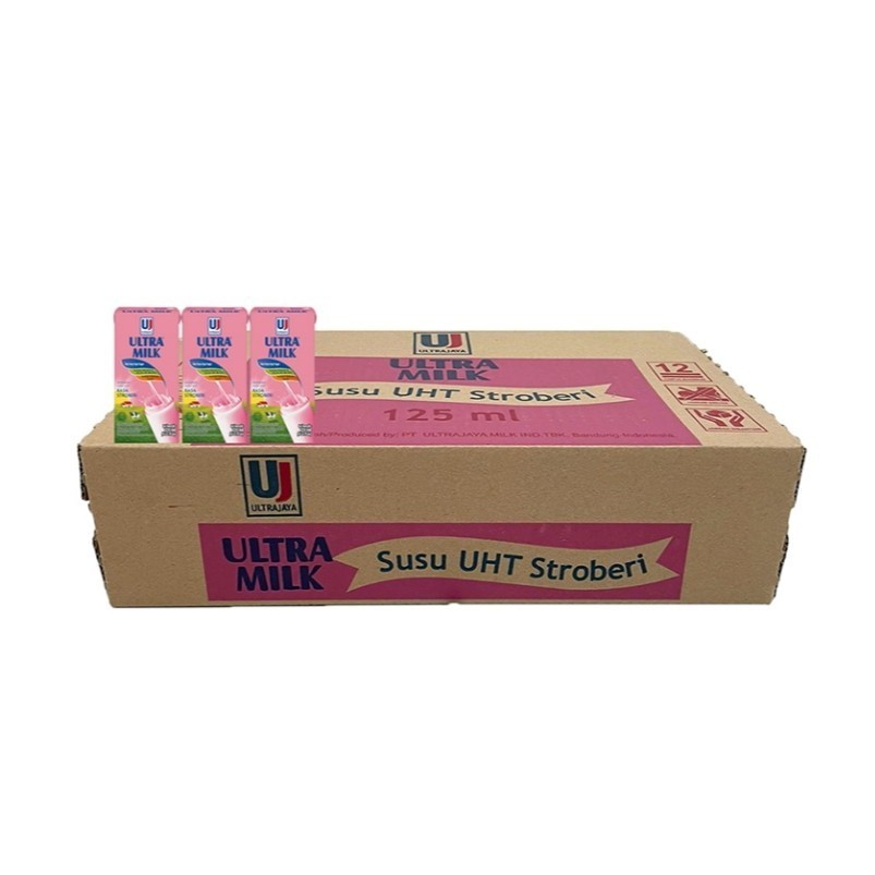 

ULTRA MILK Susu UHT Stroberi Karton 40 x 125 ml