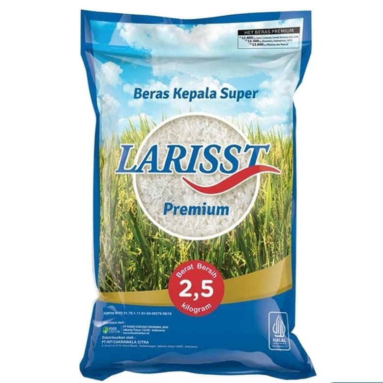 

Larisst Beras Kelapa Super Premium 2.5 Kg