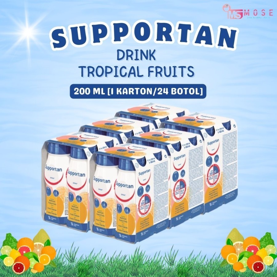

SUPPORTAN DRINK TROPICAL FRUITS 200 ML 1 KARTON/24 BOTOL
