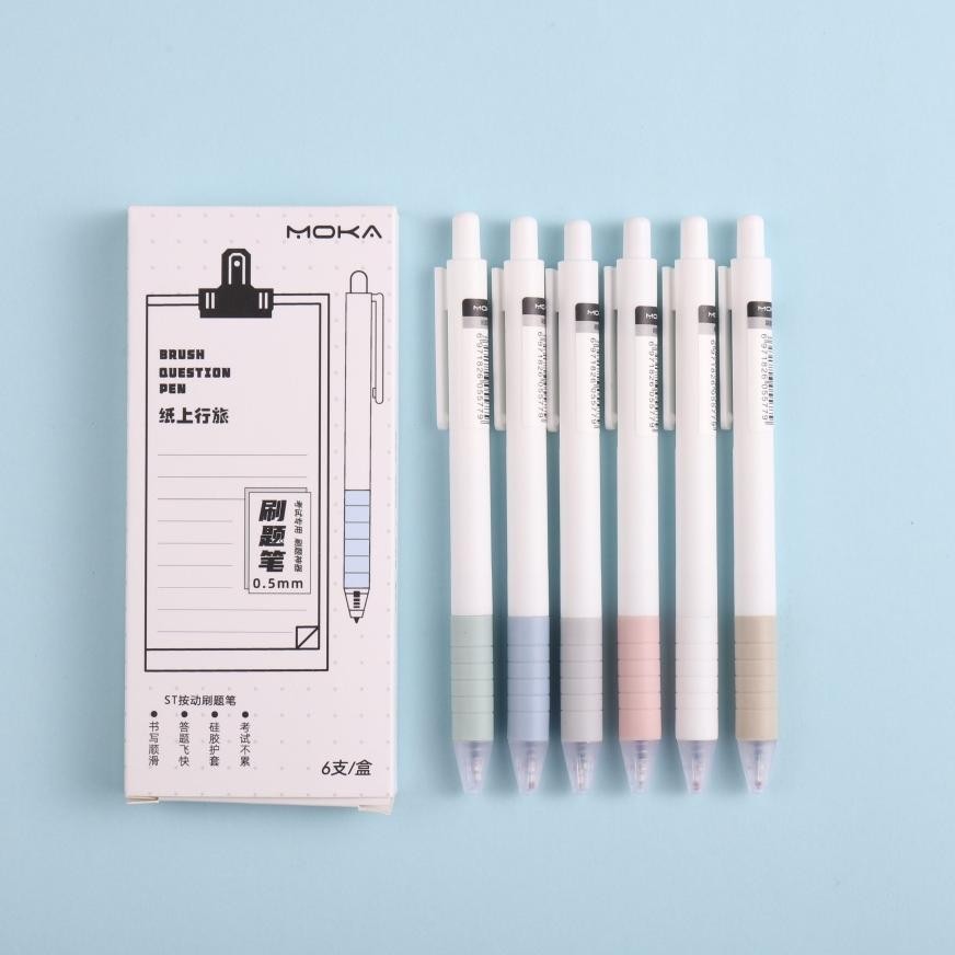 

[Promo][Cod][Gratis Ongkir] Pulpen Gel Mekanik Polos Isi 6Pcs Dan 5Pcs / Pulpen Gel Mekanik