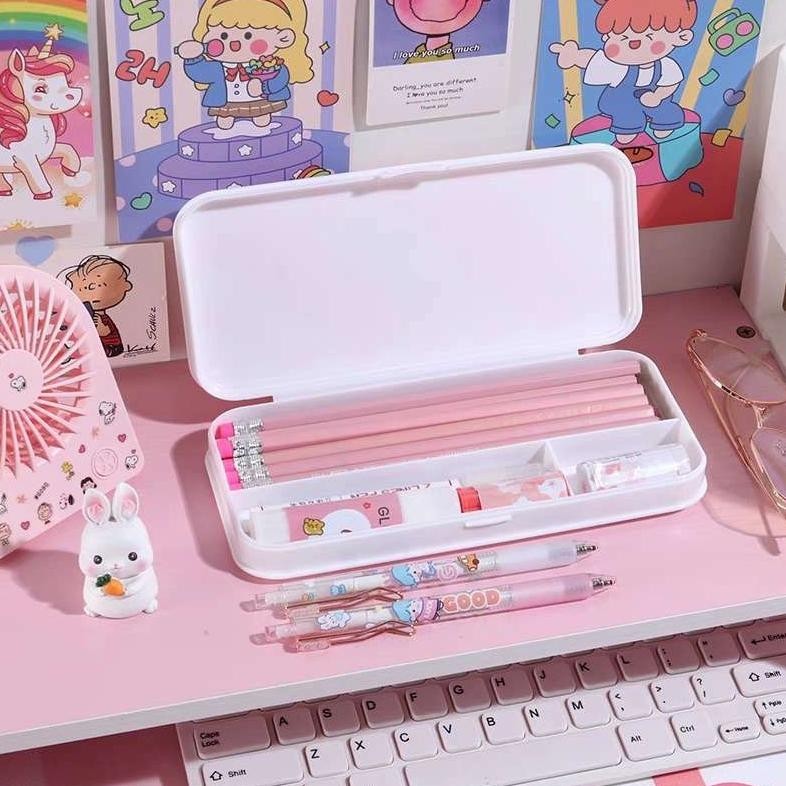 

Diy Deco Cream Kit/Tetapkan Kotak Pen/Tempat Pensil Menghias/ Deco Cream Clay Kotak /Stationery Pake Handmade (Murmer)