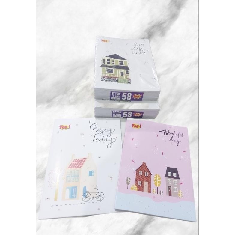 

BUKU TULIS YOU 58 HALAMAN (10PCS)|| BUKU MURAH 58 HAL BY KIKY COD