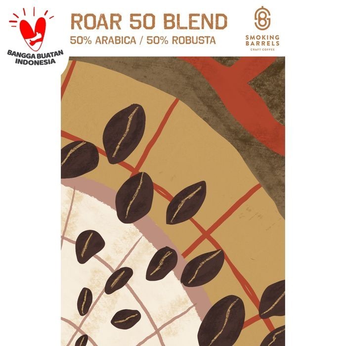 

Roar 50 Blend 1Kg -Dark Roast Biji Kopi Es Kopi Susu - Smoking Barrels